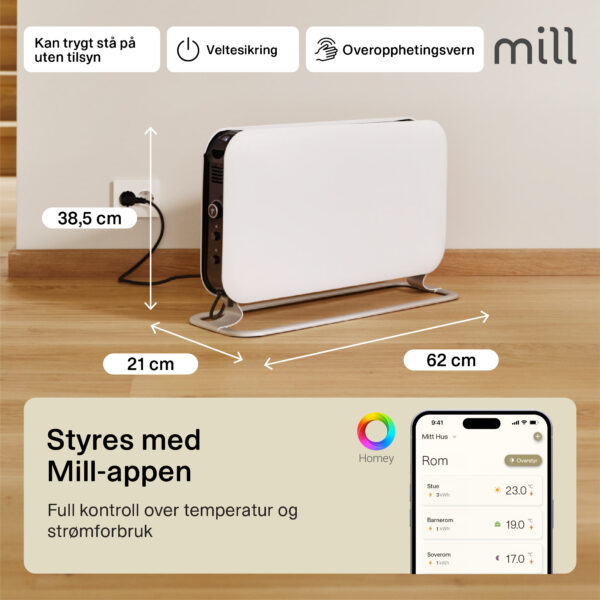 Mill WiFi Portable Heater 1200W - Image 4