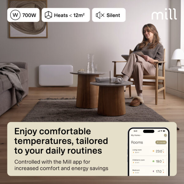 Mill Invisible Smart WiFi Panel Heater 700W Gen. 4 - Image 3