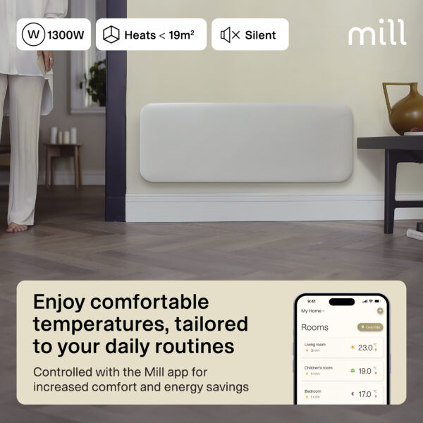 Mill Invisible Smart WiFi Panel Heater 1300W Gen. 4 - Image 3
