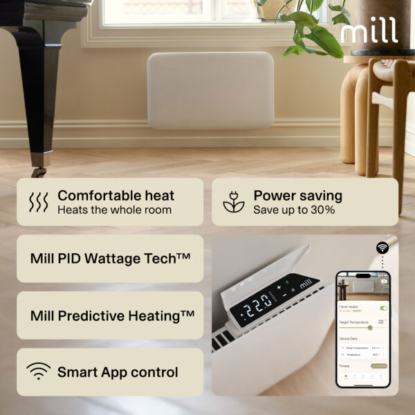 Mill Invisible Smart WiFi Panel Heater 700W Gen. 4 - Image 4